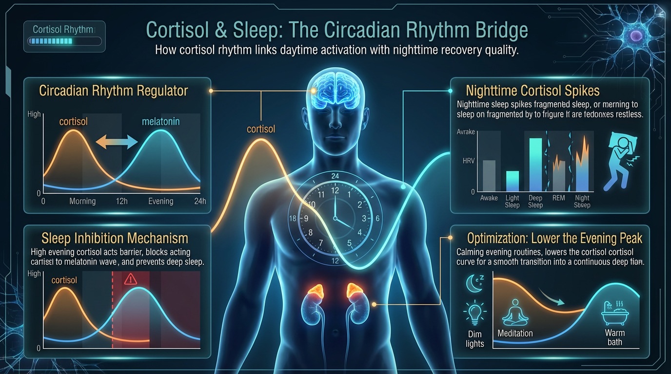 Circadian cortisol and melatonin oscillations