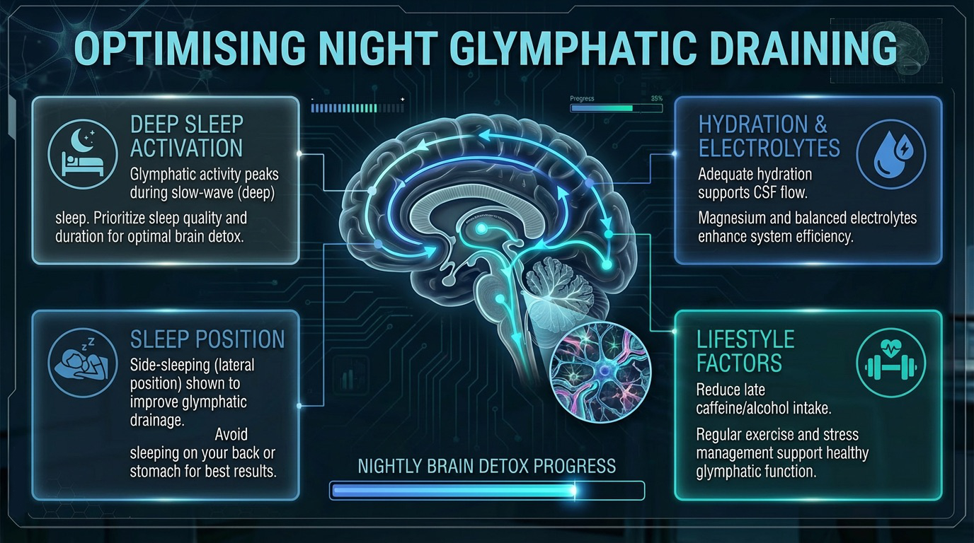 Glymphatic draining visual