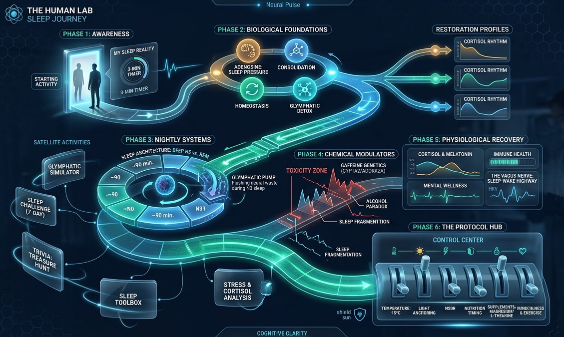 Sleep navigation path visual