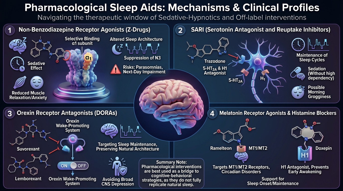 Pharmacological sleep aids visual
